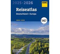 ADAC Reiseatlas 2025/2026 Deutschland 1:200.000, Europa 1:4,5 Mio.: Straßenatlas und Autoatlas