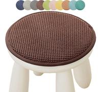 adadvo Coussin pour Tabouret de Bar Rond Coussins Ronds Antidérapants pour Chaise de Salle à Manger, Jardin, Maison, Intérieur et Extérieur(D4,30cm 12in)