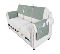 adadvo Housse D'appui-tête De Canapé Antidérapante Et Imperméable, Housse De Protection Accoudoir De Canapé en Forme De L(X10,3 Seater 5PCS_68 X 43 CM)