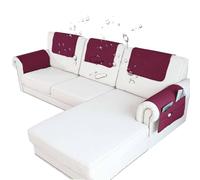 adadvo Housse D'appui-tête De Canapé Antidérapante Et Imperméable, Housse De Protection Accoudoir De Canapé en Forme De L(X14,4 Seater 6PCS_68 X 43 CM)