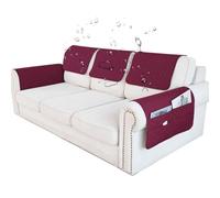adadvo Housse D'appui-tête De Canapé Antidérapante Et Imperméable, Housse De Protection Accoudoir De Canapé en Forme De L(X14,3 Seater 5PCS_68 X 43 CM)