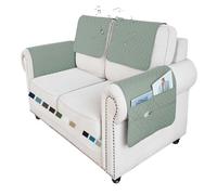 adadvo Housse D'appui-tête De Canapé Antidérapante Et Imperméable, Housse De Protection Accoudoir De Canapé en Forme De L(X10,2 Seater 4PCS_68 X 43 CM)