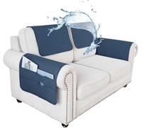adadvo Housse D'appui-tête De Canapé Antidérapante Et Imperméable, Housse De Protection Accoudoir De Canapé en Forme De L(Z16,4 Pieces Set_43X68CM)