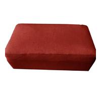 adadvo Housse de Pouf Ottoman Housse Repose Pied Rectangle, Couverture pour Tabouret de Canapé Élastique, Housse Tabouret de Salon(G12,80-90x65-75x25-35)