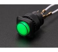 Adafruit 16mm Illuminated Pushbutton - Green Momentary [ADA1440]