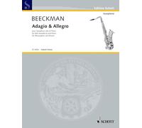 Adagio and Allegro: alto saxophone and piano.
