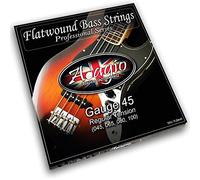 Adagio Flatwound Jeu de cordes pour guitare basse électrique 45-100 Nickel Calibre standard