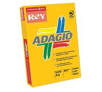 Lot de 2 - REY INAPA Ramette 50 feuilles x 5 teintes papier couleur intense ADAGIO assortis intenses A4 160g