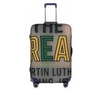 ADAhgu Be The Dream Housse de protection lavable pour valise avec fermeture éclair dissimulée, blanc, L