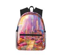 ADAhgu Candy Land Sac à dos léger et confortable unisexe pour l'extérieur, voyage, randonnée, usage quotidien, sport