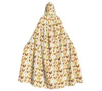 ADAhgu Cape à capuche unisexe avec imprimé Brood Of Chickens pour carnaval, cosplay, accessoire de fête vampire