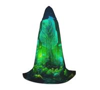 ADAhgu Cape à capuche unisexe avec imprimé champignon magique pour carnaval, cosplay, festival, célébrations en plein air