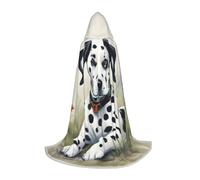 ADAhgu Cape à capuche unisexe avec imprimé dalmatien pour cosplay, festival, célébrations en plein air