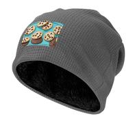 ADAhgu Chapeau doux et léger pour l'extérieur, décontracté, sportif, hiver chaud, gris, Taille unique