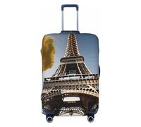 ADAhgu Cityscape Paris Tour Eiffel France Housse de protection pour valise personnalisée pour voyage et affaires, Noir , M