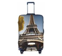 ADAhgu Cityscape Paris Tour Eiffel Housse de protection lavable avec fermeture éclair dissimulée, blanc, XL