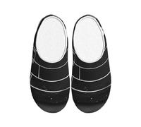 ADAhgu Clapboard film classique imprimé noir adulte TPR pantoufles lavables pour hommes et femmes chaussures d'hiver respirantes et confortables