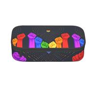 ADAhgu Grande trousse de rangement avec imprimé « Love is Love » pour fournitures scolaires, voyages, étudiants, professionnels