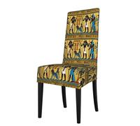 ADAhgu Housse de chaise de salle à manger extensible et imperméable Motif tribus de l'Égypte antique