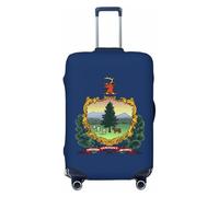 ADAhgu Housse de protection élastique universelle pour valise, voyage d'affaires, motif drapeau de l'État du Vermont, Noir , XL, Bagage à main