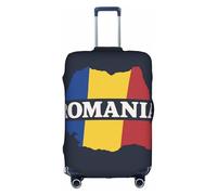 ADAhgu Housse de protection lavable avec fermeture éclair dissimulée Motif carte de la Roumanie, blanc, M