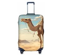 ADAhgu Housse de protection lavable avec fermeture éclair dissimulée Motif chameau sable désert, blanc, XL