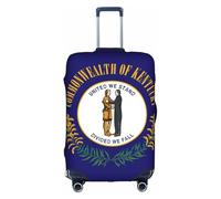 ADAhgu Housse de protection lavable avec fermeture éclair dissimulée Motif drapeau de l'État du Kentucky, blanc, L