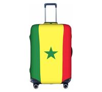 ADAhgu Housse de protection lavable avec fermeture éclair dissimulée Motif drapeau du Sénégal, blanc, L