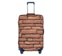 ADAhgu Housse de protection lavable avec fermeture éclair dissimulée Motif mur de briques, blanc, L