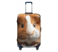 ADAhgu Housse de protection personnalisée pour valise, motif cochon d'Inde, pour voyage et affaires, Noir , S