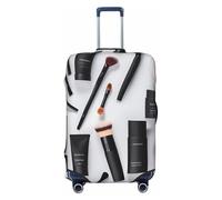 ADAhgu Housse de protection personnalisée pour valise, motif cosmétique, pour voyage et affaires, Noir , L