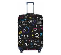 ADAhgu Housse de protection personnalisée pour valise, motif formule mathématique, pour voyage et affaires, Noir , L
