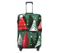 ADAhgu Housse de protection personnalisée pour valise, motif sapin de Noël, pour voyage et affaires, Noir , S