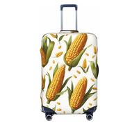 ADAhgu Housse de protection personnalisée pour valises avec impression « Happy Thanksgiving Day » pour les voyages et les affaires, Noir , XL