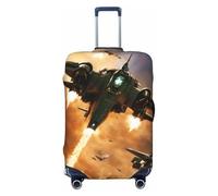 ADAhgu Housse de protection personnalisée pour valises de voyage et d'affaires Motif avions de chasse, Noir , S