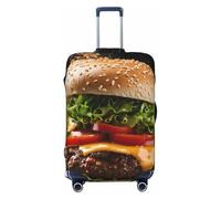 ADAhgu Housse de valise à la mode imprimée alimentaire pour voyage et affaires, Noir , XL