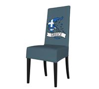 ADAhgu Housses de chaise de salle à manger extensibles polyvalentes avec imprimé carte de la Grèce