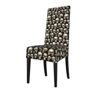 ADAhgu Housses de chaise extensibles polyvalentes et imperméables avec motif tête de mort