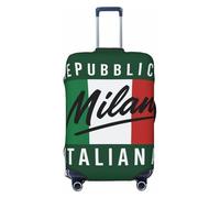 ADAhgu Milan, Italie Imprimer Fashion Valise Cover Personnalisé Bagages Protecteur pour Voyage et Affaires, Noir , M