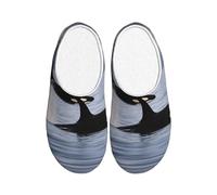 ADAhgu Pantoufles en TPR lavables pour homme et femme - Respirantes et confortables - Motif baleines - Avec imprimé