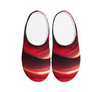 ADAhgu Red Sky at Night Starry Print Adulte TPR Pantoufles lavables pour hommes et femmes Chaussures d'hiver respirantes et confortables
