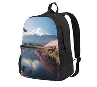 ADAhgu Sac à dos de grande capacité résistant à l'eau avec impression paysage du Japon Mount Fuji pour randonnée, escapades de w nd en plein air
