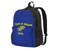 ADAhgu Sac à dos de randonnée imperméable de grande capacité avec imprimé drapeau de l'État de l'Oregon