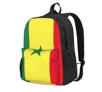 ADAhgu Sac à dos de randonnée résistant à l'eau Motif drapeau du Sénégal Grande capacité