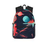 ADAhgu Sac à dos unisexe avec imprimé planètes spatiales - Léger et confortable - Pour l'extérieur, le voyage, la randonnée, le quotidien, le sport