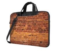 ADAhgu Sac d'ordinateur portable léger et polyvalent pour le travail et les voyages Motif mur de briques industrielles, Noir , 15.6 inch