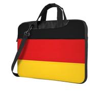 ADAhgu Sac pour ordinateur portable élégant et protecteur avec imprimé drapeau de l'Allemagne, léger et polyvalent pour le travail et les voyages, Noir , 15.6 inch