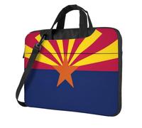 ADAhgu Sac pour ordinateur portable élégant et protecteur avec imprimé drapeau de l'État de l'Arizona, léger et polyvalent pour le travail et les voyages, Noir , 13 inch