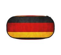 ADAhgu Trousse à crayons avec imprimé drapeau de l'Allemagne pour l'école, les étudiants, les voyages, le bureau, la papeterie, le maquillage, Noir , Taille unique, Organiseur de sac