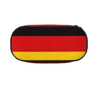 ADAhgu Trousse à crayons avec imprimé drapeau de l'Allemagne pour l'école, les étudiants, les voyages, le bureau, la papeterie, le maquillage, Noir , Taille unique, Organiseur de sac
